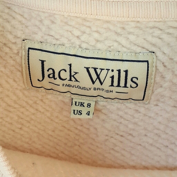 Jack Wills Embroidered Contrast Logo Pastel Knit Preppy Two-tone Sweater Jumper - Picture 6 of 12